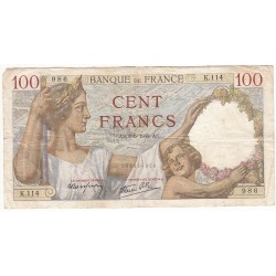100 Francs SULLY 08-06-1939 TB Fayette 26.2
