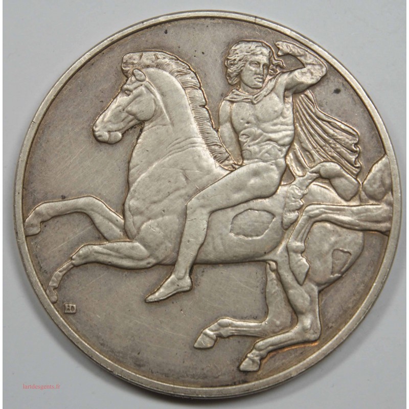 Médaille Cavalier GREC – 440 av Jc. Argent 1er titre