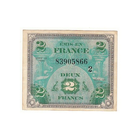 2 FRANCS DRAPEAU 1944 Série 2