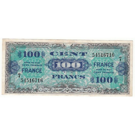 100 FRANCS FRANCE 1944 Série 7
