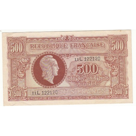 500 FRANCS MARIANNE 1945 SUP+  Fayette VF11.1