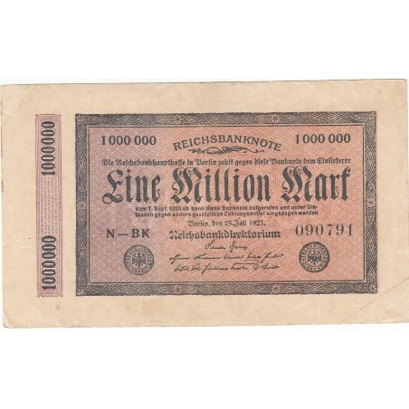1000000 MILLION MARK 1923