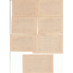 LOT 21 REICHSBANKNOTE DIVERS  1923
