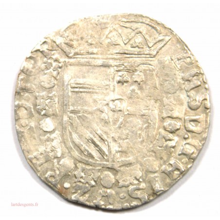 RARE Pays-Bas Espagnol, Philippe II - 1/20ème d écu - Tournai, 1594