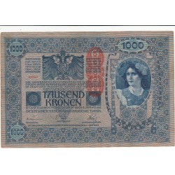 AUTRICHE LOT DE 10 BILLETS 1000 KRONEN 1902