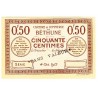 50 Centimes Chambre de Commerce Béthune 1915 SPECIMEN NEUF