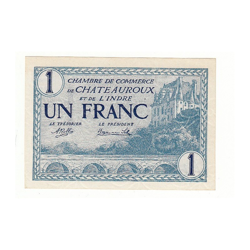 1 Franc Chambre de Commerce Chateauroux NEUF Pirot 26
