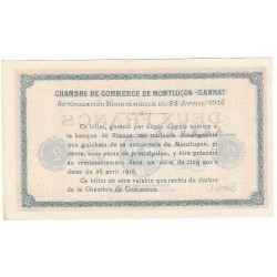 2 Francs Chambre de Commerce MONTLUCON-GANNAT ANNULE Pirot 27
