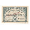 50 Centimes Chambre de Commerce d’Orléans et Loiret Spécimen 1914 Pirot 1