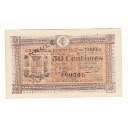 ANNULE 50 Cmes Chambre de Commerce de TARBES ANNULE NEUF 1915 Pirot 4