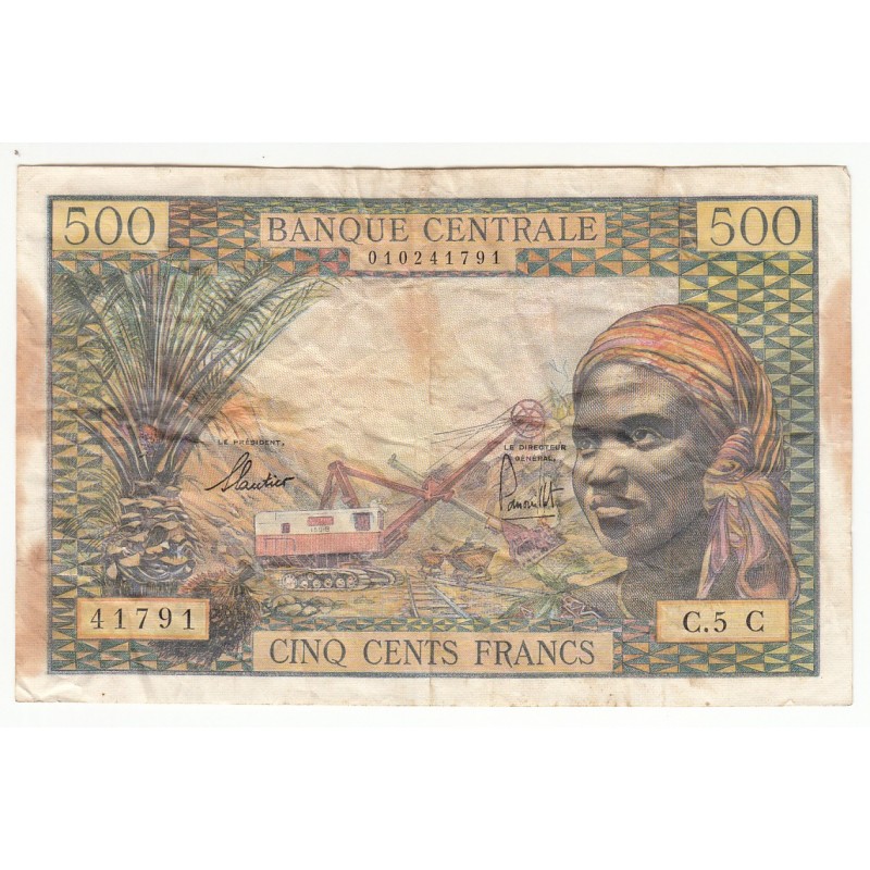 ETATS DE L' AFRIQUE EQUATORIALE 500 FRANCS