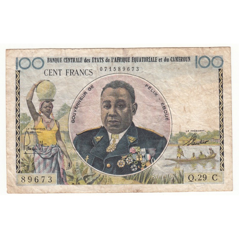 BANQUE CENTRALE DES ETATS DE L' AFRIQUE EQUATORIALE ET DU CAMEROUN - 100 FRANCS