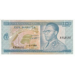Congo 10 Makuta 1967 SPL