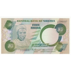NIGERIA  5 NAIRA  Sign 4 SPL