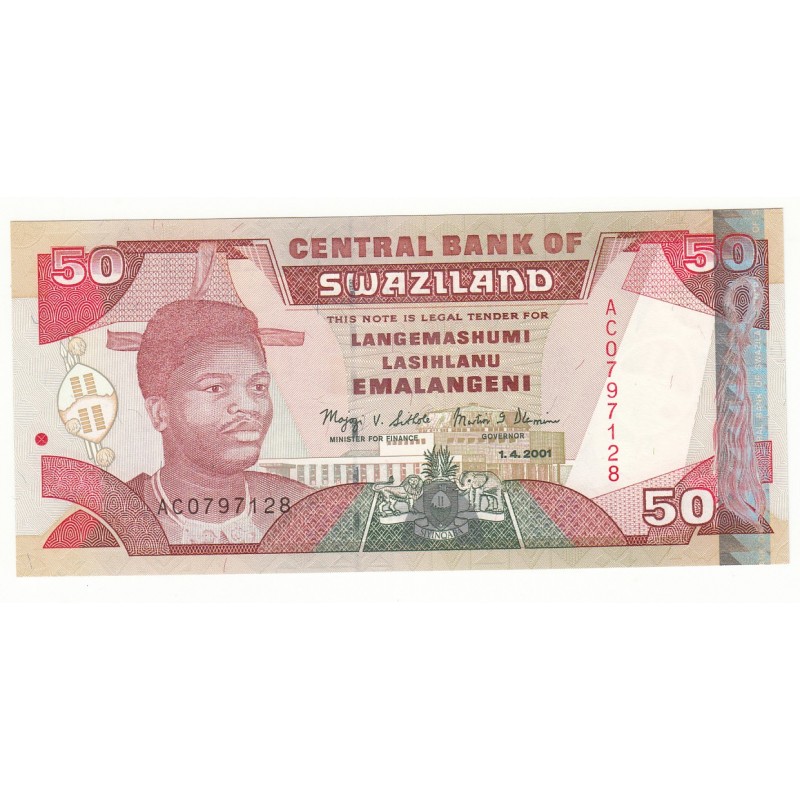 SWAZILAND 50 EMALANGENI 2001  NEUF