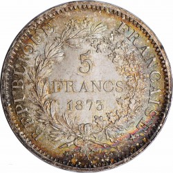 HERCULE - ECU de 5 Francs 1873 A Paris