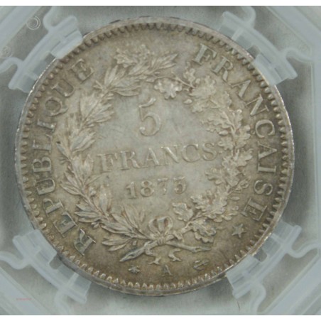 HERCULE - ECU de 5 Francs 1873 A Paris "MS62
