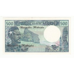Nouvelles Hebrides 500 Francs 1970 Pick 19a A/UNC