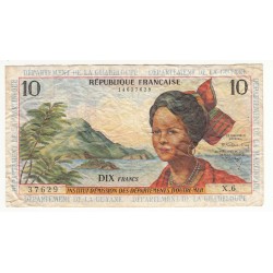 IEDO - Antilles Françaises - 10 Francs ND (1966) Pick 8a- Kolsky 708