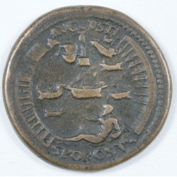 Médaille SESTERCE de NERON Port Ostie RARE, PADOUAN
