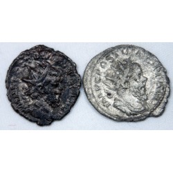 Monnaie Romaine, 2 x Antoniniens de Postume billon