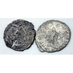 Monnaie Romaine, 2 x Antoniniens de Postume billon