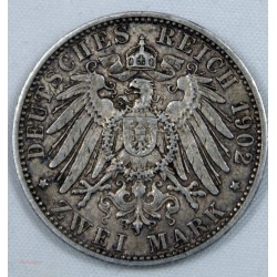 ALLEMAGNE - Baden, Friedrich I., 2 Mark 1902 (G)