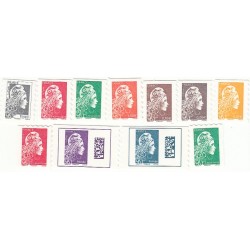 FRANCE - AUTOADHESIFS PRO, 11 TIMBRES  2018  NEUFS