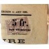 1869 - 2c. violet timbre pour journaux sur fragment