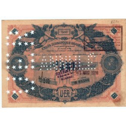 Billet 500 Francs Annulé  Union Economique Roannaise 1 mars 1939