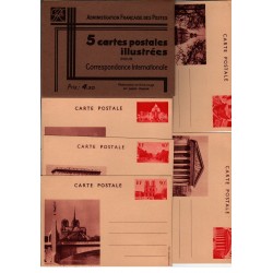 Série E1 S4- Entier postaux 90 C Vues de Paris sans légende et pochette