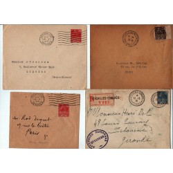 6 enveloppes  Congrès de Versailles Élection P. Doumer du 13 5 1931