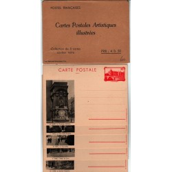 Série F1 S7 - Entier postaux 90 C La conciergerie avec légende et pochette noir