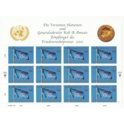 LOT BLOCS ONU Genève 2001 FDC  remise du Prix Nobel de la paix NEUF**