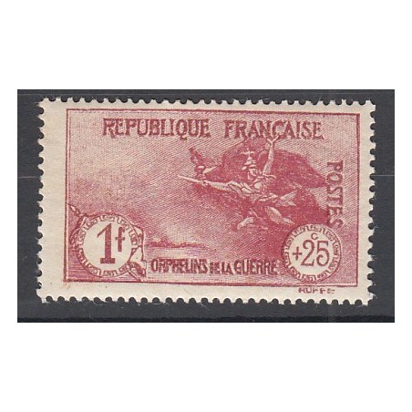 TIMBRE N°231 ANNEE 1926 ORPHELINS DE LA GUERRE NEUF** Signé Côte 190 Euros