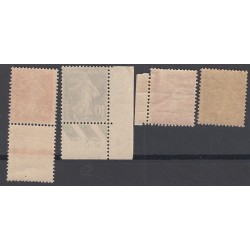 4 timbres semeuse 1921 Neufs** Cote 109.50  Euros lartdesgents