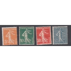 4 timbres semeuses 1921 Neufs** Cote 109.50  Euros lartdesgents