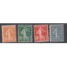 4 timbres semeuses 1921 Neufs** Cote 109.50  Euros lartdesgents