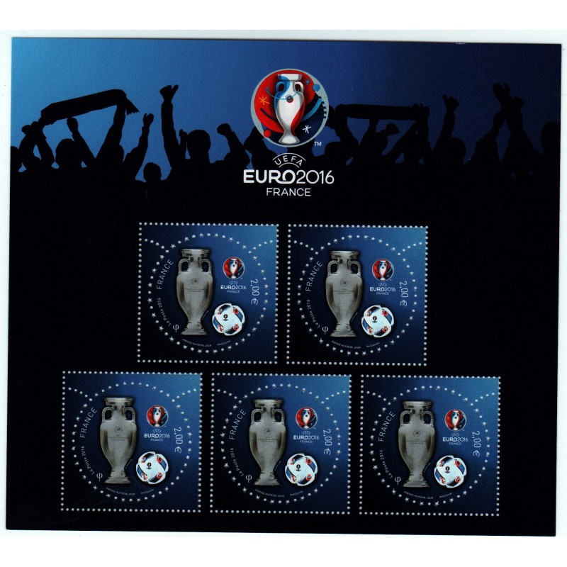 BLOC FEUILLET SPECIAL Salon du timbre PARIS PHILEX 2016 UEFA EURO 2016 NEUF