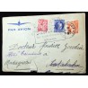 RARE lettre 1946 " RETARDE par suite d'accident d' aviation" MADAGASCAR"