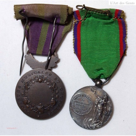 Médaille D'Honneur De La Confédération Musicale De France - Vieux Modèle Français En Très Bel état