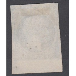 TIMBRE NAPOLEON N°10 - 25 C. oblitéré bord de feuille