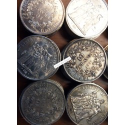 Pièces Françaises  lot de 4 pièces de 10 Francs Hercule 1965-1971