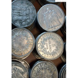 Pièces Françaises  lot de 4 Ecus de 5 Francs Hercule