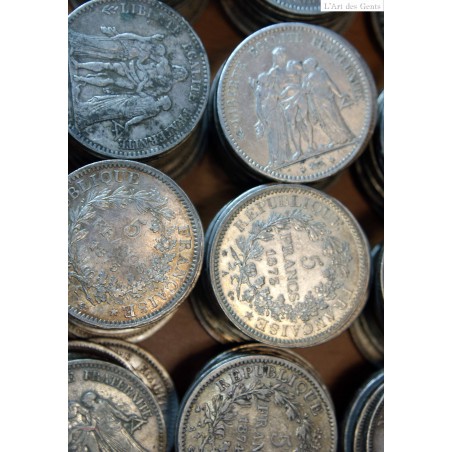 Pièces Françaises  lot de 4 Ecus de 5 Francs Hercule
