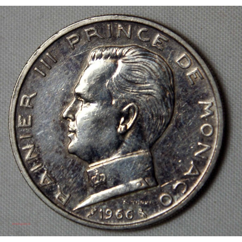MONACO - 5 Francs 1966  - RAINIER III