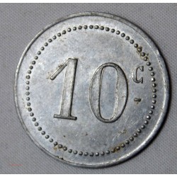 JETON Algérie - 10 cents. Chambre de commerce de bougie 1915