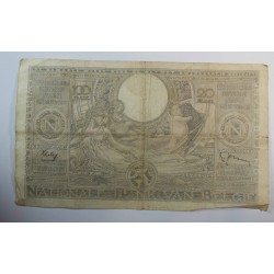 Banque BELGIQUE 100 Francs 20 Belgas 21-02-1938