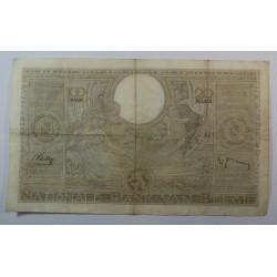 Banque BELGIQUE 100 Francs 20 Belgas 30-08-1938