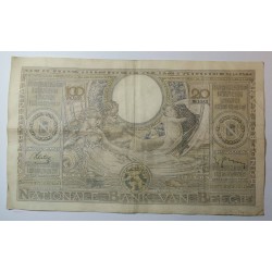 Banque BELGIQUE 100 Francs 20 Belgas 14-11-1938